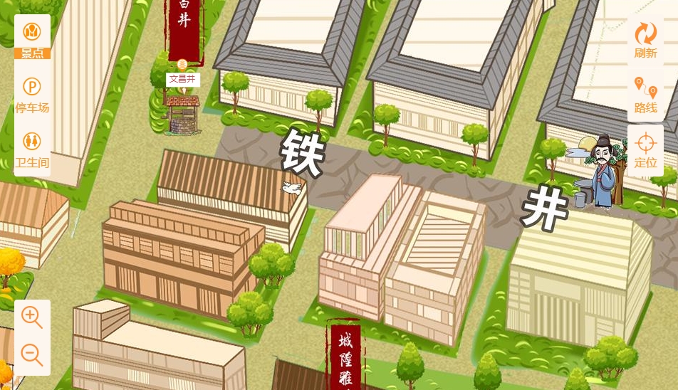 江北智慧景区：手绘地图与语音导览的完美融合