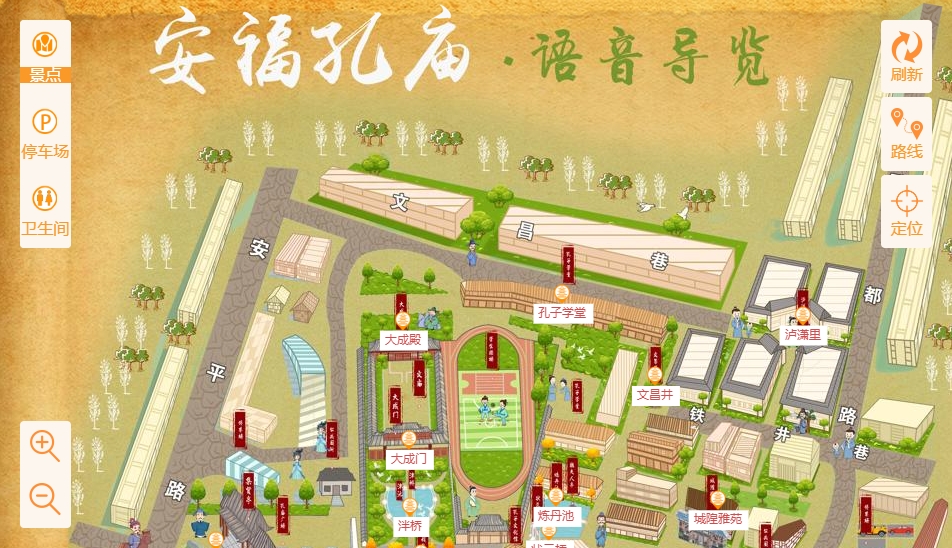 江北手绘地图：智慧景区智能化服务的延伸
